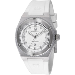 Technomarine Women's Watch - Coral Steel Case White Silicone Strap | TM-416049