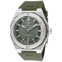 Technomarine Men's Watch - Coral Steel Case Olive Green Silicone Strap | TM-416067