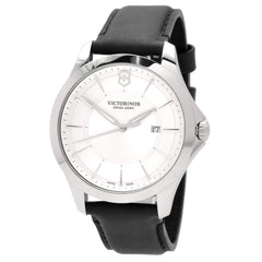 Victorinox Swiss Army Men's Watch - Alliance Silver Tone Dial Black Strap | 241905