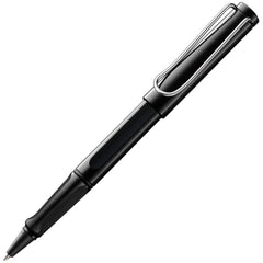 Lamy Rollerball Pen - Safari Shiny Black Ergonomic Grip Medium Point | L319BKBC