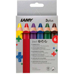 Lamy Color Pencils - 3Plus Extra Thick Lead Cedarwood, Pack of 6 | L4022002