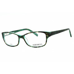 Adensco Women's Eyeglasses - Black Green Havana Cat Eye Shape Frame | AD 232 0EO3 00