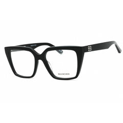 Balenciaga Women's Eyeglasses - Black Acetate Square Full Rim Frame | BB0130O 001