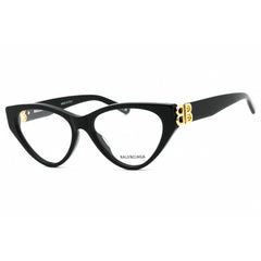 Balenciaga Women's Eyeglasses - Black Acetate Cat Eye Full Rim Frame | BB0172O 001