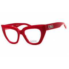 Balenciaga Women's Eyeglasses - Red Acetate Cat Eye Shape Full Rim Frame | BB0238O 003