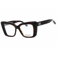 Balenciaga Women's Eyeglasses - Havana Acetate Cat Eye Full Rim Frame | BB0297O 002