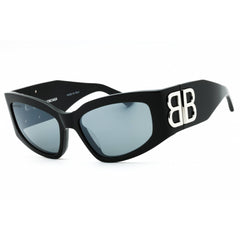 Balenciaga Women's Sunglasses - Grey Acetate Cat Eye Full Rim Frame | BB0321S 009