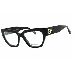 Balenciaga Women's Eyeglasses - Black Acetate Cat Eye Full Rim Frame | BB0326O 001