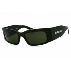 Balenciaga Unisex Sunglasses - Green Acetate Rectangular Full Rim Frame | BB0328S 006