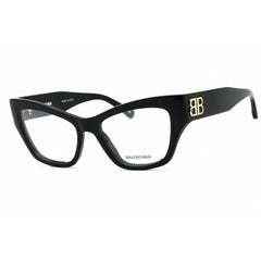 Balenciaga Women's Eyeglasses - Black Acetate Cat Eye Full Rim Frame | BB0362O 001