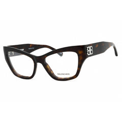 Balenciaga Women's Eyeglasses - Havana Acetate Cat Eye Full Rim Frame | BB0362O 002