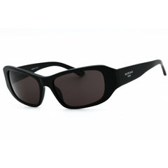 Balenciaga Unisex Sunglasses - Black Acetate Rectangular Full Rim Frame | BB0365S 001
