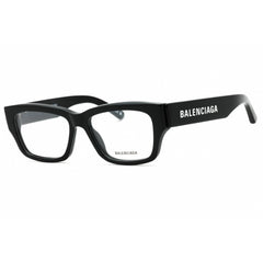 Balenciaga Men's Eyeglasses - Black Acetate Rectangular Full Rim Frame | BB0376O 001
