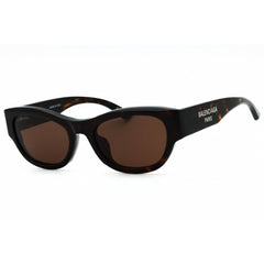 Balenciaga Women's Sunglasses - Dark Tortoise Acetate Cat Eye Full Rim | BB0389SK 002