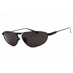 Balenciaga Unisex Sunglasses - Black Metal Oval Shape Full Rim Frame | BB0417S 001