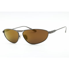 Balenciaga Unisex Sunglasses - Gunmetal Metal Oval Shape Full Rim Frame | BB0417S 003
