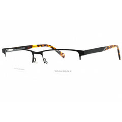 Banana Republic Men's Eyeglasses - Matte Black Metal Half Rim Frame | Antonio 0003 00