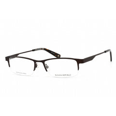Banana Republic Men's Eyeglasses - Matte Brown Metal Half Rim Frame | BR 102 04IN 00
