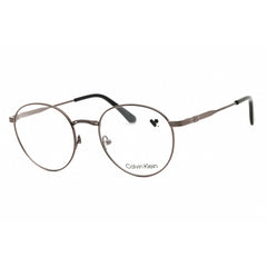 Calvin Klein Unisex Eyeglasses - Gunmetal Metal Round Full Rim Frame | CK22117 009
