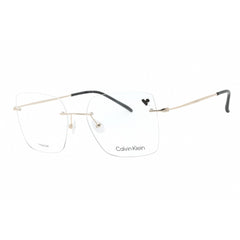 Calvin Klein Unisex Eyeglasses - Black Titanium Square Rimless Frame | CK22125TC 001
