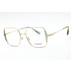 Coach Women's Eyeglasses - Shiny Light Gold Metal Square Full Rim | 0HC5165D 9429
