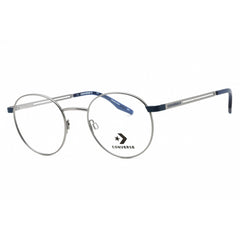 Converse Men's Eyeglasses - Satin Gunmetal Metal Round Full Rim Frame | CV1001 070