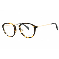 David Beckham Men's Eyeglasses - Brown Horn Plastic Round Full Rim | DB 1014 0HQZ 00