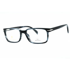 David Beckham Men's Eyeglasses - Grey Horn Rectangular Shape Frame | DB 1065 02W8 00