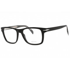 David Beckham Men's Eyeglasses - Black Silver Plastic Square Frame | DB 1073 0BSC 00