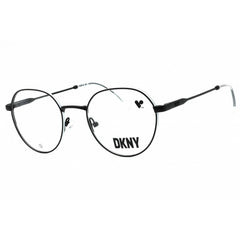 Dkny Women's Eyeglasses - Matte Black Metal Round Shape Full Rim Frame | DK1032 001