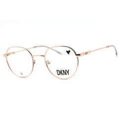 Dkny Women's Eyeglasses - Rose Gold Metal Round Shape Full Rim Frame | DK1032 770