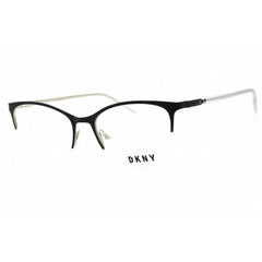 Dkny Women's Eyeglasses - Black Cat Eye Half Rim Frame Clear Demo Lens | DK3006 001
