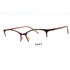 Dkny Women's Eyeglasses - Burgundy Metal Cat Eye Shape Half Rim Frame | DK3006 650
