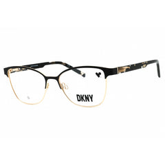 Dkny Women's Eyeglasses - Black/Gold Metal Cat Eye Shape Full Rim Frame | DK3007 001
