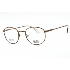 Elasta Men's Eyeglasses - Light Brown Metal Oval Shape Full Rim Frame | 7226 0TUI 00