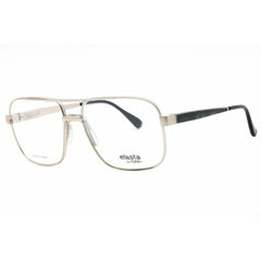 Elasta Men's Eyeglasses - Grey Silver Metal Aviator Full Rim Frame | E 3055 0L32 00