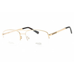 Elasta Men's Eyeglasses - Gold Metal Half Rim Frame Clear Demo Lens | E 7246 0J5G 00