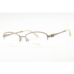 Emozioni Women's Eyeglasses - Peach Pink Metal Oval Half Rim Frame | EM 4375/N 06F3 00