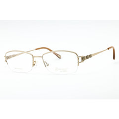 Emozioni Women's Eyeglasses - Gold Metal Rectangular Half Rim Frame | EM 4403 0J5G 00