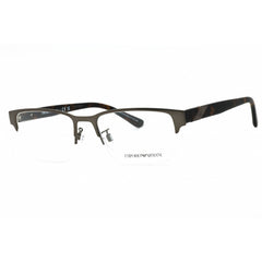 Emporio Armani Men's Eyeglasses - Matte Gunmetal Metal Half Rim Frame | 0EA1129 3047