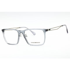 Emporio Armani Men's Eyeglasses - Shiny Transparent Grey Full Rim | 0EA3214D 5075
