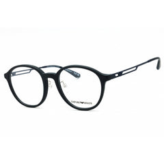 Emporio Armani Men's Eyeglasses - Matte Blue Plastic Round Full Rim | 0EA3225F 5088