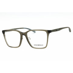 Emporio Armani Men's Eyeglasses - Shiny Transparent Grey Full Rim | 0EA3232D 5029
