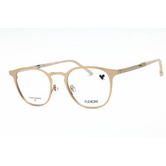 Flexon Men's Eyeglasses - Matte Light Gold/Silver Round Full Rim | FLEXON E1150 712