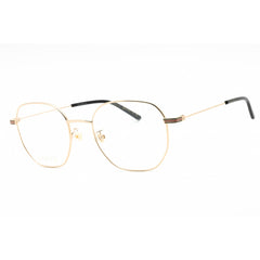 Gucci Men's Eyeglasses - Shiny Gold Metal Geometric Full Rim Frame | GG1125OA 001