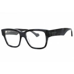 Gucci Men's Eyeglasses - Grey Acetate Square Full Rim Frame Clear Lens | GG1428O 009