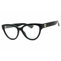 Gucci Women's Eyeglasses - Black Injected Propionate Cat Eye Full Rim | GG1581O 001