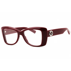 Gucci Women's Eyeglasses - Burgundy Acetate Butterfly Full Rim Frame | GG1697O 004