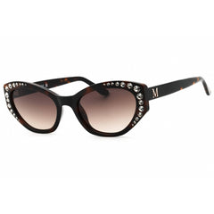Guess By Marciano Women's Sunglasses - Dark Havana Cat Eye Shape Frame | GM00001 52F