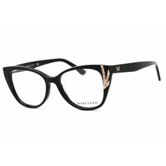 Guess By Marciano Women's Eyeglasses - Shiny Black Acetate Cat Eye Frame | GM0381 001